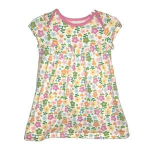 CARTERS Floral Pattern Short Sleeve Dress with Bottom Piece